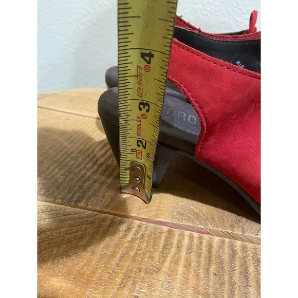 Munro Jillie Red Leather Sandals size 10 - Picture 9 of 9